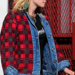 Kristen Stewart The Wrong Girls Plaid Denim Jacket